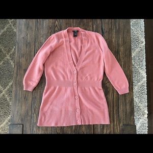 1/4 Sleeve Cardigan - Mauve